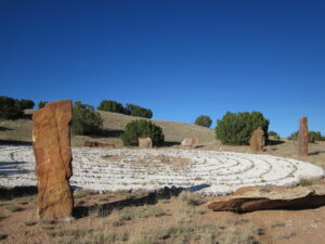 One of the 13 labyrinths at Stardreaming near Santa Fe, NM.